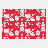 UFO, Alien, Bigfoot, Mothman, Dogman, Cryptids Geschenkpapier Set (Vorderseite 2)