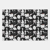UFO, Alien, Bigfoot, Mothman, Dogman, Cryptids Geschenkpapier Set (Vorderseite 3)