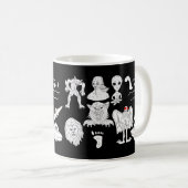 UFO, Alien, Bigfoot, Mothman, Dogman, Cryptids Kaffeetasse (VorderseiteRechts)
