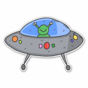 UFO-ALIEN DIE ABSCHNITTUNG DER KABEL-DEKALKEN AUFKLEBER