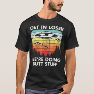 Ufo Alien Entführung fliegender Saucer in lockerer T-Shirt