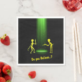 UFO-Alien-Entführung 👽 Glauben Sie daran? Serviette (Beispiel)
