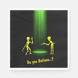 UFO-Alien-Entführung 👽 Glauben Sie daran? Serviette