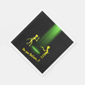 UFO-Alien-Entführung 👽 Glauben Sie daran? Serviette (Ecke)