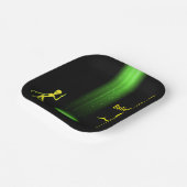 UFO Alien Entführung 👽 Glauben Sie? Pappteller (Gewinkelt)