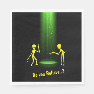 UFO Alien Entführung 👽 Glauben Sie? Serviette