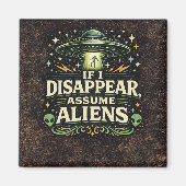 UFO-Alien-Entführungs-Humor Magnet (Vorne)