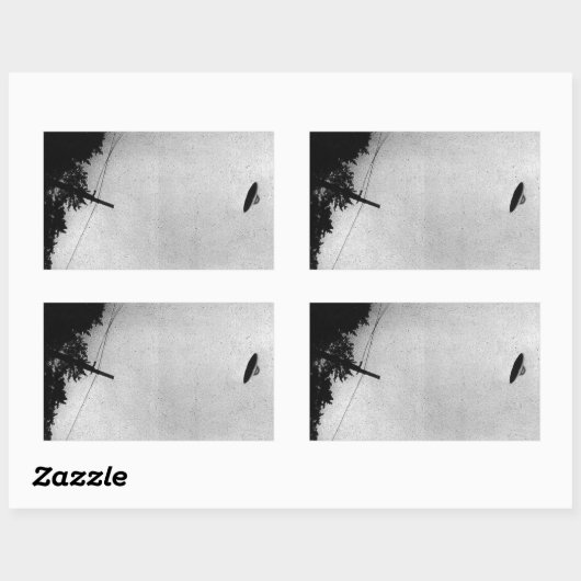 UFO Alien Extraterrestriale Raumsonde Top Geheimni Rechteckiger Aufkleber (Blatt)