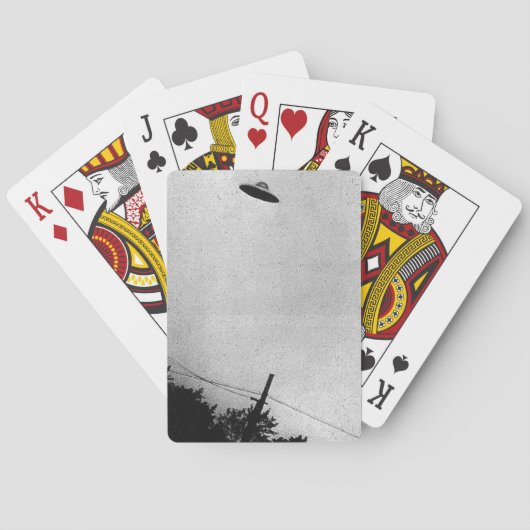 UFO Alien Extraterrestriale Raumsonde Top Geheimni Spielkarten (Rückseite)