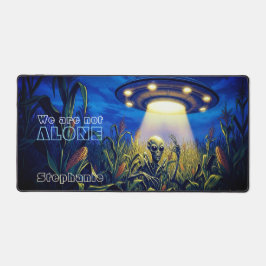 UFO Alien In The Cornfield Paranormal Sci-Fi Schreibtischunterlage