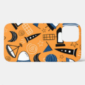 UFO-Alien, Raumschiffe, Kindermuster Case-Mate iPhone Hülle (Rückseite (Horizontal))