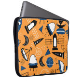 UFO-Alien, Raumschiffe, Kindermuster Laptopschutzhülle (Vorne Rechts)