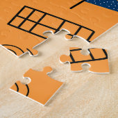 UFO-Alien, Raumschiffe, Kindermuster Puzzle (Seite)