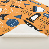 UFO-Alien, Raumschiffe, Kindermuster Sherpadecke (3/4)