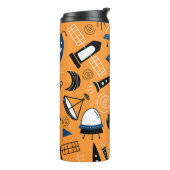 UFO-Alien, Raumschiffe, Kindermuster Thermosbecher (Nach links gedreht)