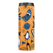 UFO-Alien, Raumschiffe, Kindermuster Thermosbecher (Rückseite)