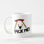 UFO-alien-Schiff - wählen Sie mich aus! Kaffeetasse (Links)