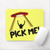 UFO-alien-Schiff - wählen Sie mich aus! Mousepad (Mit Mouse)