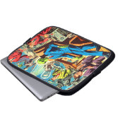 Ufo Alien Sci-fi Retro Comic Laptopschutzhülle (Vorne Knopf)