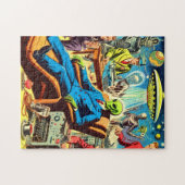 Ufo Alien Sci-fi Retro Comic Puzzle (Horizontal)