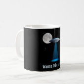 Ufo Alien Science Fiction Space Sci-Fi Funny Gift Kaffeetasse (Vorderseite Links)