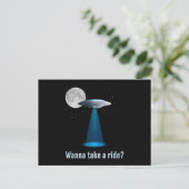 Ufo Alien Science Fiction Space Sci-Fi Funny Gift Postkarte (Stehend Vorderseite)