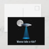 Ufo Alien Science Fiction Space Sci-Fi Funny Gift Postkarte (Vorne/Hinten)