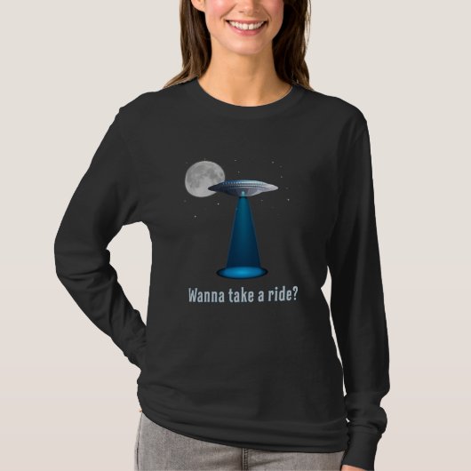 Ufo Alien Science Fiction Space Sci-Fi Funny Gift T-Shirt (Vorderseite)
