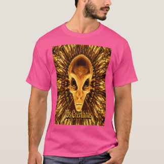 Ufo Alien Scifi Geometry Muster T-Shirt