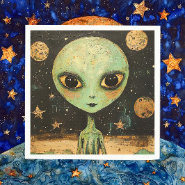 UFO-Alien Serviette
