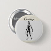 UFO Alien Thunder_Cove Button (Vorne & Hinten)