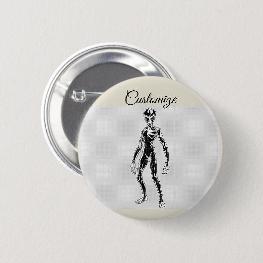 UFO Alien Thunder_Cove Button (Vorne & Hinten)
