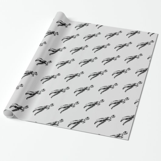 UFO Alien Thunder_Cove Geschenkpapier (Ungerollt)