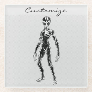 UFO Alien Thunder_Cove Glasuntersetzer