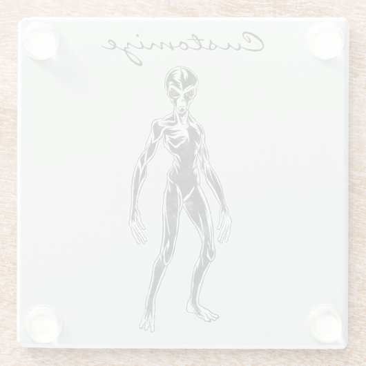 UFO Alien Thunder_Cove Glasuntersetzer (Rückseite)