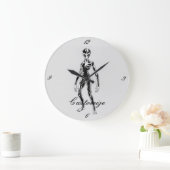 UFO Alien Thunder_Cove Große Wanduhr (Zuhause)
