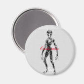 UFO Alien Thunder_Cove Magnet (Vorderseite/Rückseite)