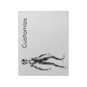 UFO Alien Thunder_Cove Notizblock (Rotiert)