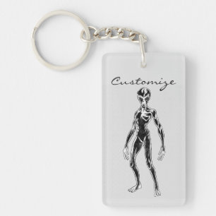 UFO Alien Thunder_Cove Schlüsselanhänger