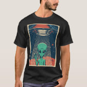 UFO Alien Unidentifiziertes Flying Object Peace Li T-Shirt (Vorderseite)