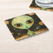 UFO-Alien Untersetzer (angewinkelt)