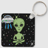 UFO-Alien - Vollständige Offenlegung Schlüsselanhänger (Rückseite)