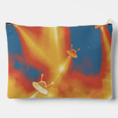 UFO-Angriff auf die Saturn-Alien-Bleistift-Hülle Zubehörtasche (Rückseite)