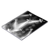 UFO-Angriff auf Merkur - Sci-Fi Notizblock (Linke Seite)