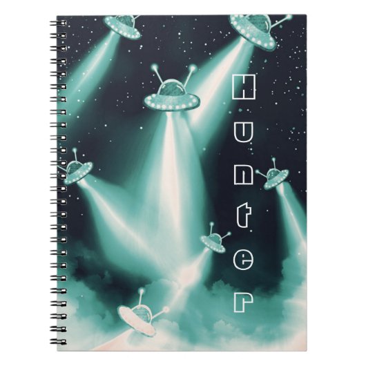 UFO-Angriff auf Neptun - SciFi Space-Journal Notizblock (Vorderseite)