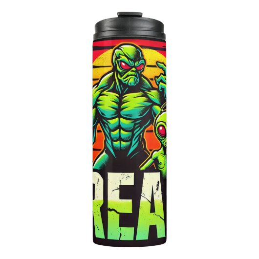 UFO Anlandung im Gebiet 51 Thermosbecher (Vorderseite)