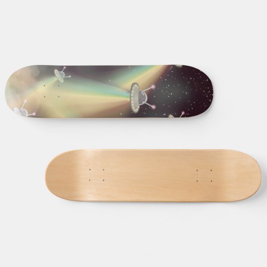 UFO Attack Earth Skateboard (Horizontal)