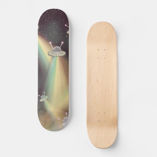 UFO Attack Earth Skateboard (Vorderseite)
