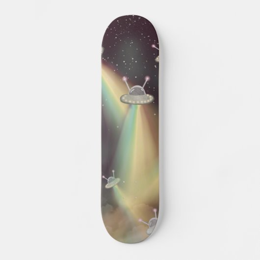 UFO Attack Earth Skateboard (Vorderseite)
