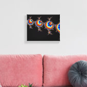 Ufo Attack - Fraktal Art Leinwanddruck (Insitu (Wohnzimmer))